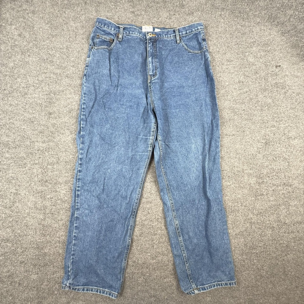 VTG Carolina Blues Jeans Womens 22W Medium Wash High Rise Relaxed Straight Denim